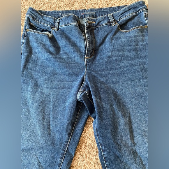 LIZ CLAIBORNE GIRLFRIEND Mid rise straight leg blue jeans - Picture 5 of 7